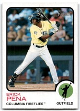 2022 Topps Heritage Minor League #75 Erick Pena Columbia Fireflies