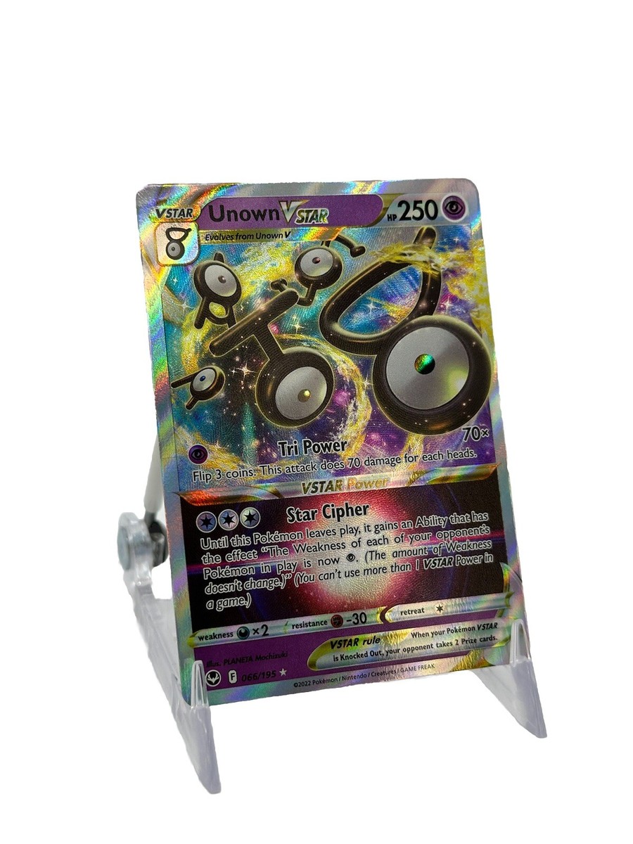 unown vstar pokemon card price PSA 10 #066 Silver Tempest 30 Retreat Cost Unown VSTAR 066 - Holofoil