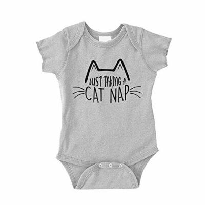 Just Taking A Cat Nap Baby Bodysuit One Piece Romper or Toddler T-Shirt