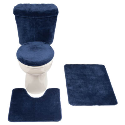 5 Piece Bath Set, Navy Blue