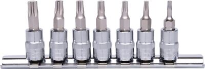 KS Tools 918.1558 1/4'' CHROMEplus Bit-Stecknuss-Satz Torx, 7-tlg., T10-T40