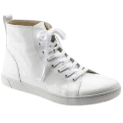 Birkenstock Bartlett patent leather white high tops size US 38 EU