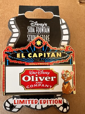 DISNEY DSF EL CAPITAN MARQUEE OLIVER AND COMPANY PIN LE 150 ON