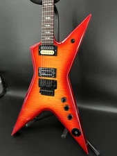 Dimebag CS Electric Guitar Mahogany Body Black Hardware Flame Maple Top 22 Fret