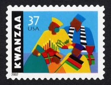 U.S.  Stamp - Scott # 3673 -- 2002 -- 37¢ -- Kuanzaa
