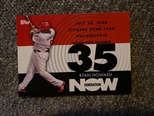 2007 Topps Generation Now Insert #GN35 Phillies Ryan Howard Baseball Card