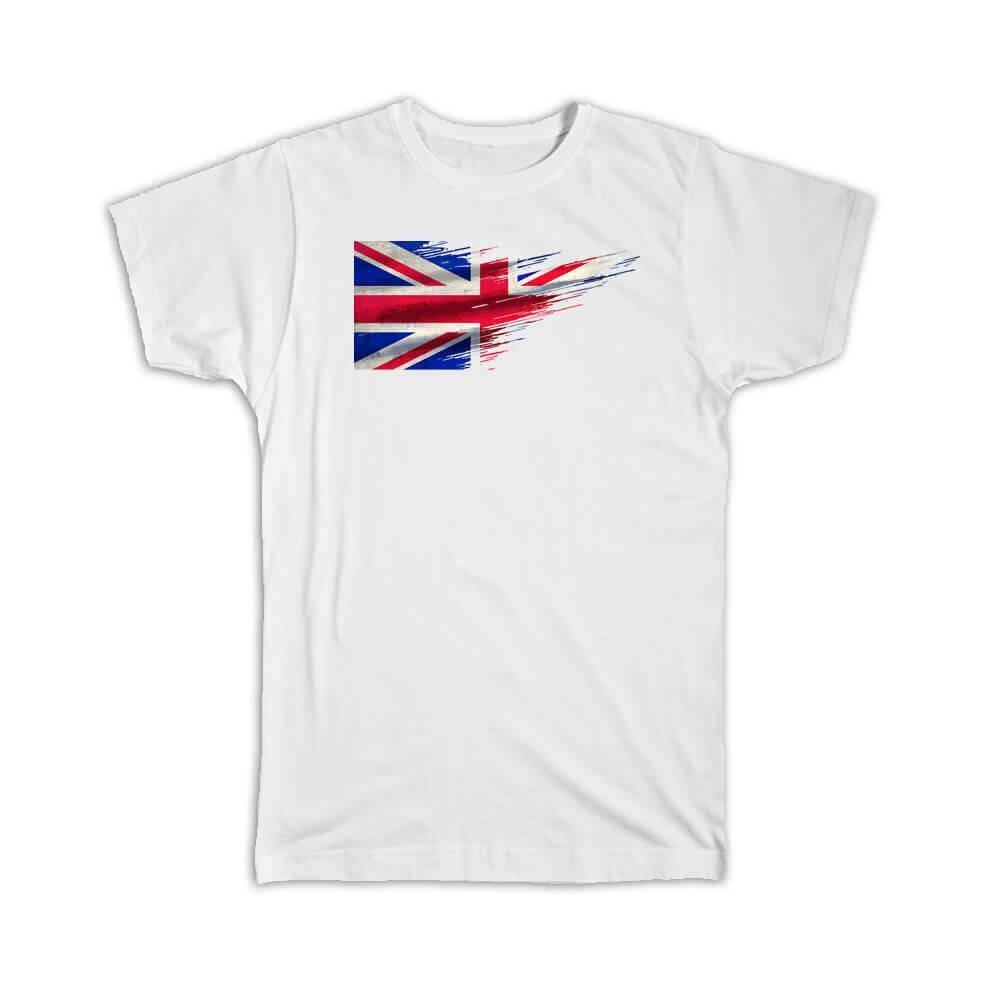 UK Flag British Travel Expat Artistic Gift T-Shirt
