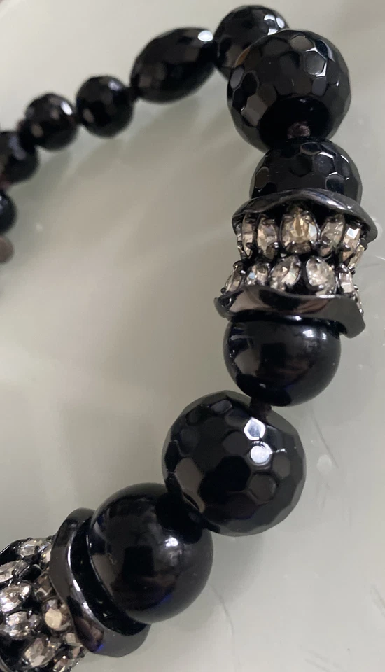 Collar Alexis Bittar ónix negro y cristales  Foto 3 de 4