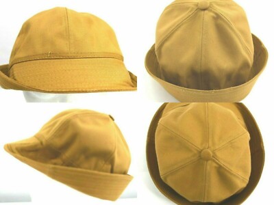 VTG Deadstock 60s 70's Antique Redhead Canvas Cord Hunting Bucket Duck Hat Sz 7