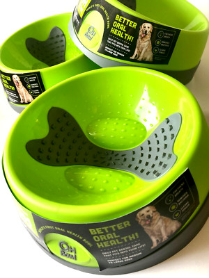 LickiMat OH Bowl Dog Hundenapf Beschäftigung stimuliert Fressen grün green Gr.M