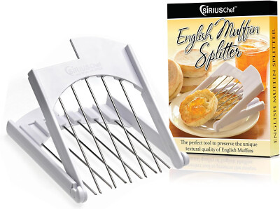 English Muffin Splitter for Muffins, Biscuits, Crumpets - Useful Kitchen Gadget