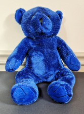 Limited Too Blue Sparkle Teddy Bear Y2K VTG Stuffed Animal 15" Plush Bear