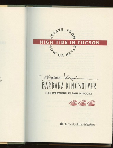 Kingsolver, Barbara: High Tide In Tuscon ** Signed ** HB/DJ 1st/1st - Picture 6 of 6