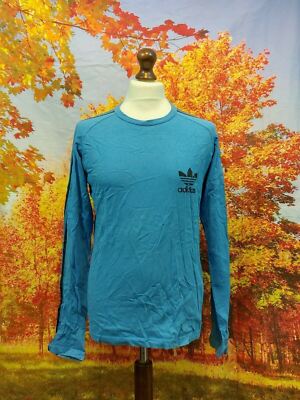 Adidas Trefoil Sweatshirt blau Baumwollmischung. UK Herren Gr. Medium