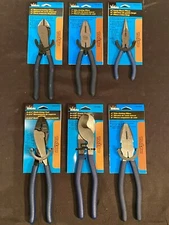 6pc Ideal WireMan Electricians SET Side Cable Wire Cutter Long Nose Crimp Pliers