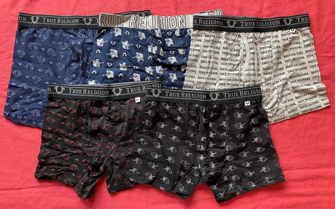 True Religion Men's Underwear Boxer Brief Horseshoe Buddha Logo New