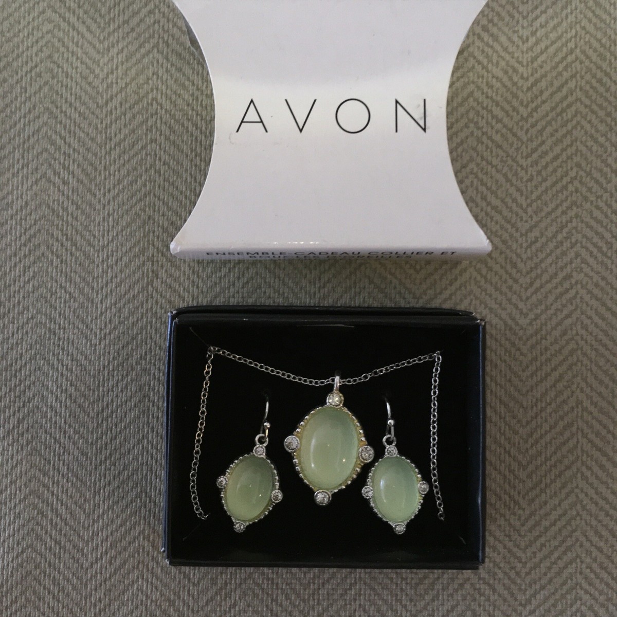 Promo Coffret Parure Collier + Boucles D'oreilles Argent Et Oxydes De Zirconium 1178796