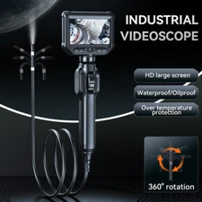 KERUI Endoscope Camera Two-Way 360° Industrial Inspection Articulating Borescope