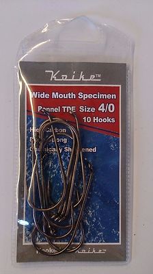 Koike Wide Mouth Specimen pennel TDE seafishing hooks - size 2/0 -4/0