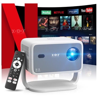 4K Projector 1080P UHD Mini Video USB HDMI Phone Android 13 Home Theater Cinema