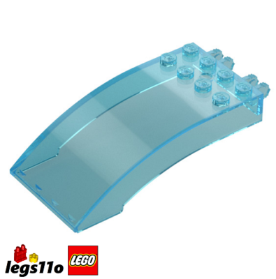 second LEGO 46413 - NEW Cockpit Windscreen 4x8x2 Curved with Hinges and 8