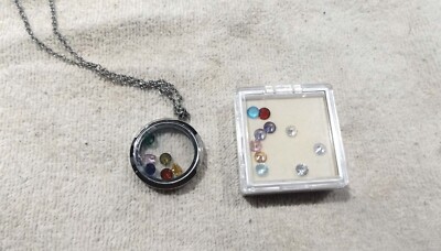 Everlead Floating Charm Necklace   mothers/grandmothers necklace