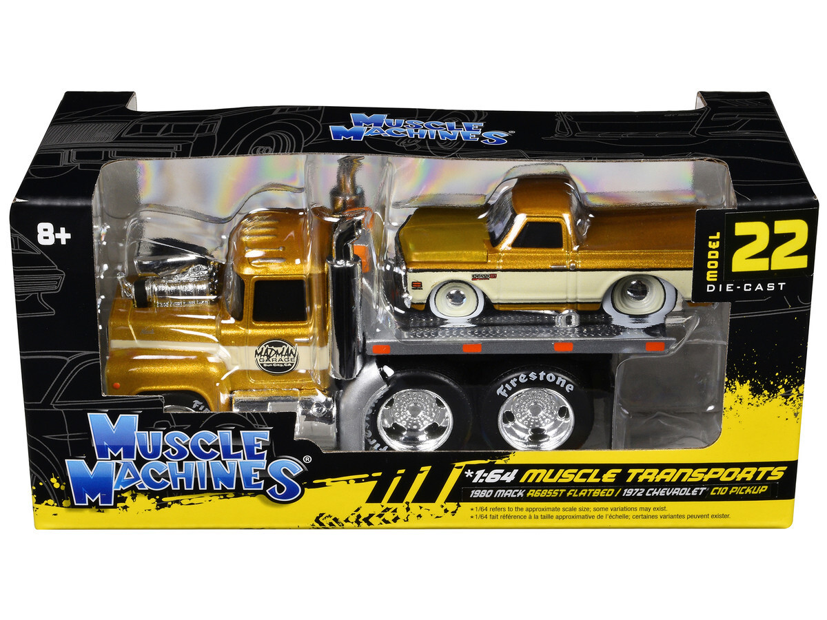 Muscle Machines 1980 Mack A685ST Flatbed & 1972 Chevrolet