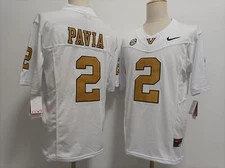 Custom Men Diego Pavia Vanderbilt Men Jersey White - All Stitched 