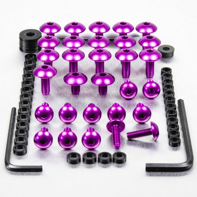 Aluminum Fairing Screw Kit ZX10R Ninja 08-10 Purple | eBay