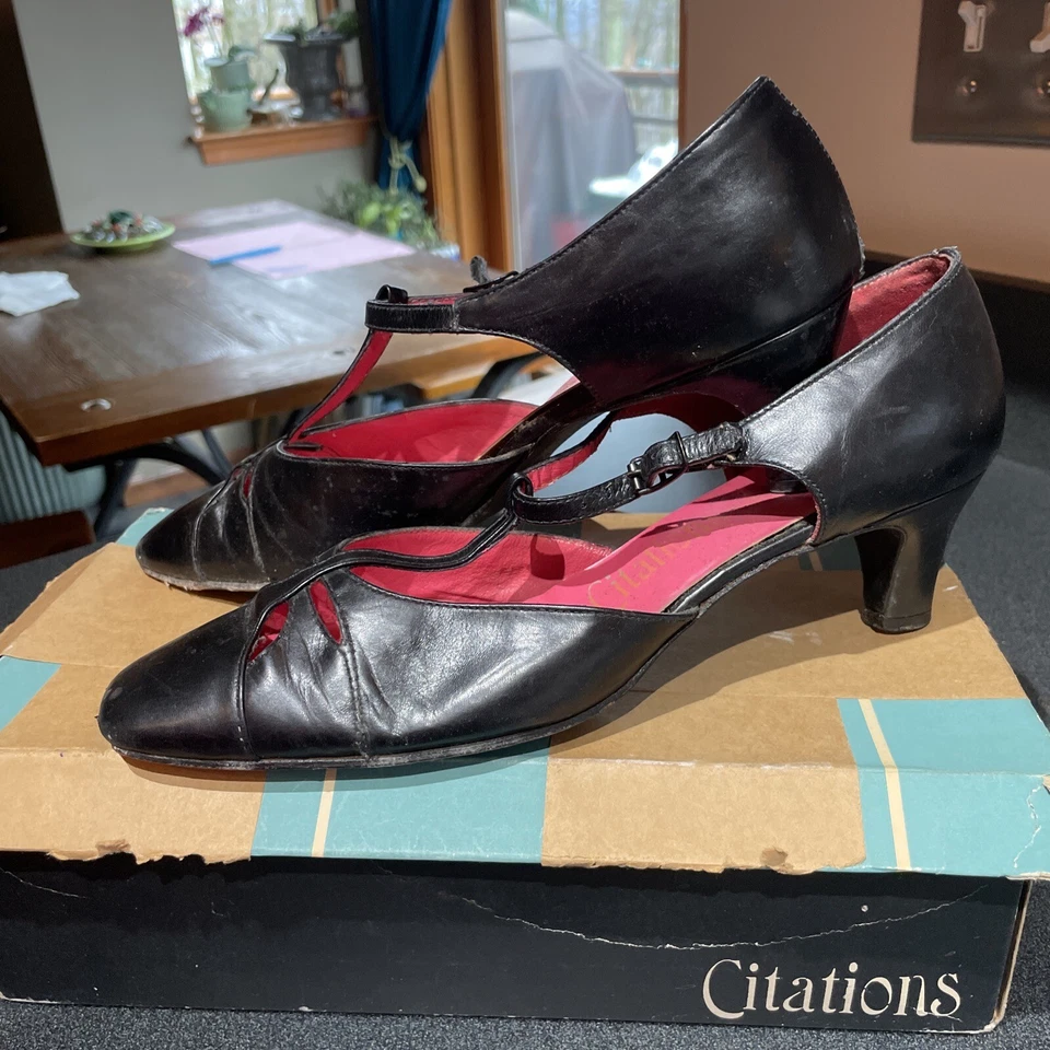 УМЕНЬШЕННЫЕ 1960-е Женские Туфли Citations Размер 7 Оригинальная Коробка - Изображение 2 из 3