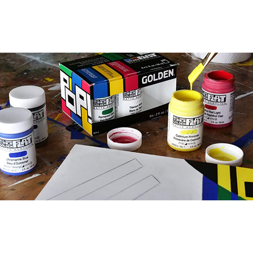 Golden SoFlat Matte Acrylic Paint Pop Set, 6 Colours, Opaque, Archival Quality - Bild 4 von 12
