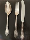 Vtg Melchior Cupronickel Dinner Set Spoon Fork Knife Ukraine USSR  1960th 8-9 In