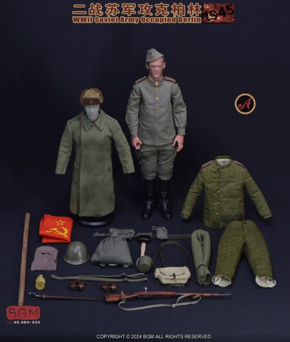 BGM-005 1/6Soldier WWII Soviet Army Berlin 1945 Clothes Accessories Model F 12'' - Picture 2 of 5