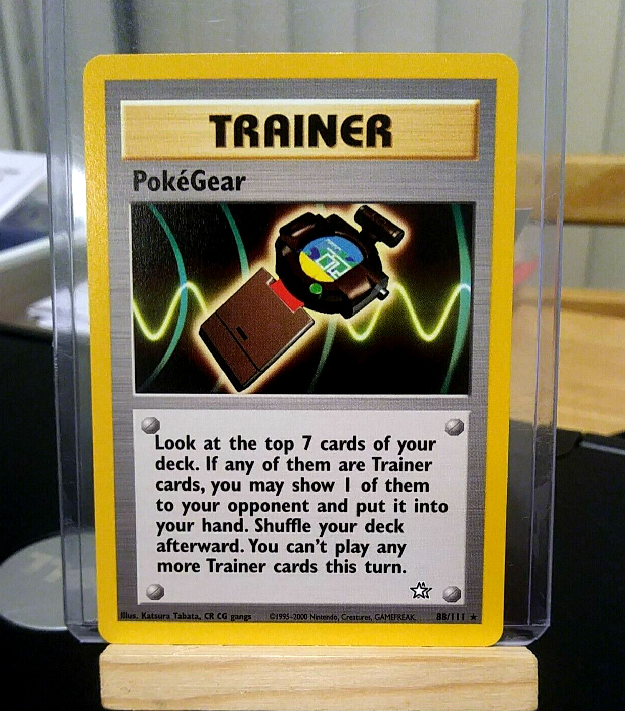 POKEMON Pokegear 88/111 Neo Genesis Trainer Unlimited, Rare, NM Condition