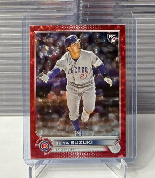 2022 Topps Update - SEIYA SUZUKI - RED ICE RC #166/199 MADE - CUBS #US250