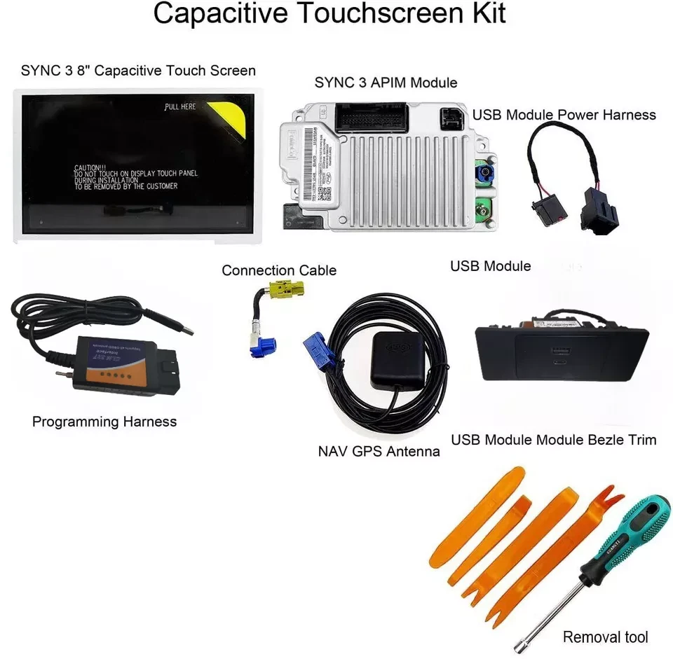 For Ford Sync3 APIM Module Carplay Factory SYNC 2 To SYNC 3 Upgrade Kit 3.4 Fit - Image 2 of 4