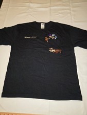 Vintage Looney Tunes Warner Bros Embroidered Pocket Tee Coyote and Runner Sz M
