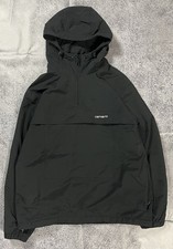 Carhartt WIP Windbreaker Pullover Anorak Black   Size L   Hooded Jacket