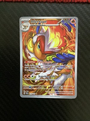 Pokemon Infernape 173/167 Twilight Masquerade Illustration Rare Holo NM
