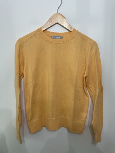 Everlane The Organic Cotton Crewneck Sweater Long Sleeve Orange Cream Women’s XS - Picture 3 of 10