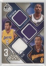 2009-10 SP Game Used 3 Star Swatches Level 1 /125 Jordan Farmar Monta Ellis e1e