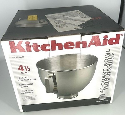 KitchenAid 4 1/2 '' quart Polished Stainless Steel