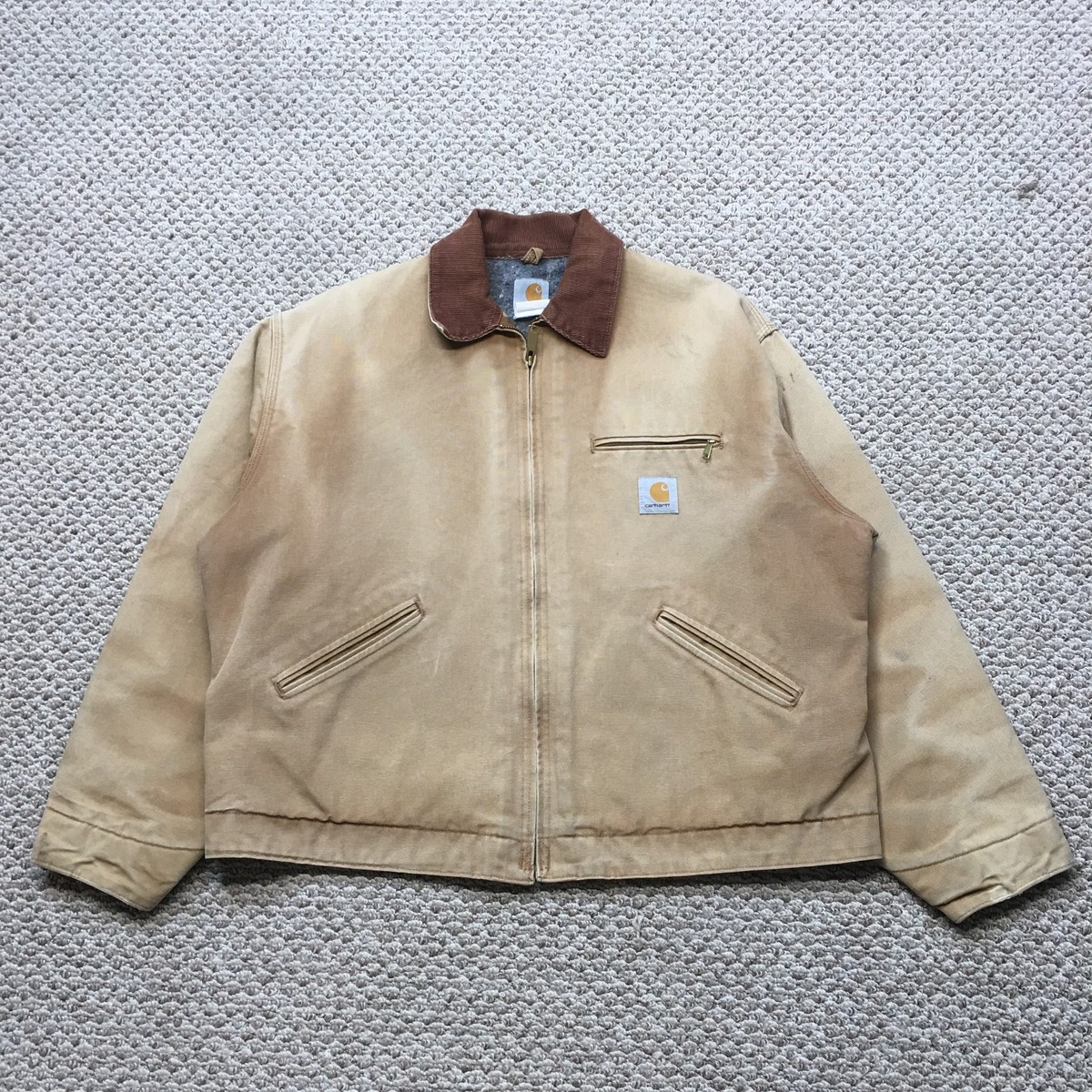 Vintage Carhartt Detroit Jacket Mens Large 48 Brown J001 BRN 