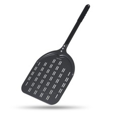 Perforated Pizza Peel, 12 x 14 Inch Rectangular Pizza Turning Peel, Professio...