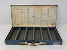 Smith-Victor Metal Photo Slide Storage Case Box SF-1 Holds 150 Slides VINTAGE