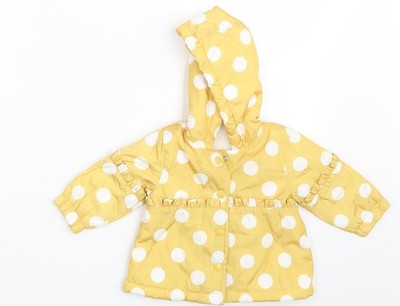 Jacke Mädchen UK Größe 0-3 Monate Muskatgelb