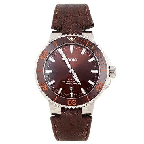 Oris Aquis Date Steel Brown Dial 43.5mm 01 733 7730 4152-07 5 24 12EB Full Set