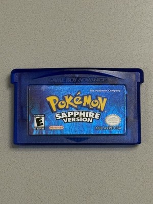 Pokemon: Sapphire Version (Game Boy Advance, 2003) GBA Authentic Cartridge