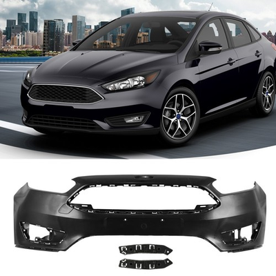 #ad Front Bumper Plastic For 2015 2018 Ford Focus Black FO1000705 $53.99