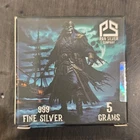 Pan Silver Company Ghost Pirate 5G .999 Silver Coin #1331 of 3000 Sealed